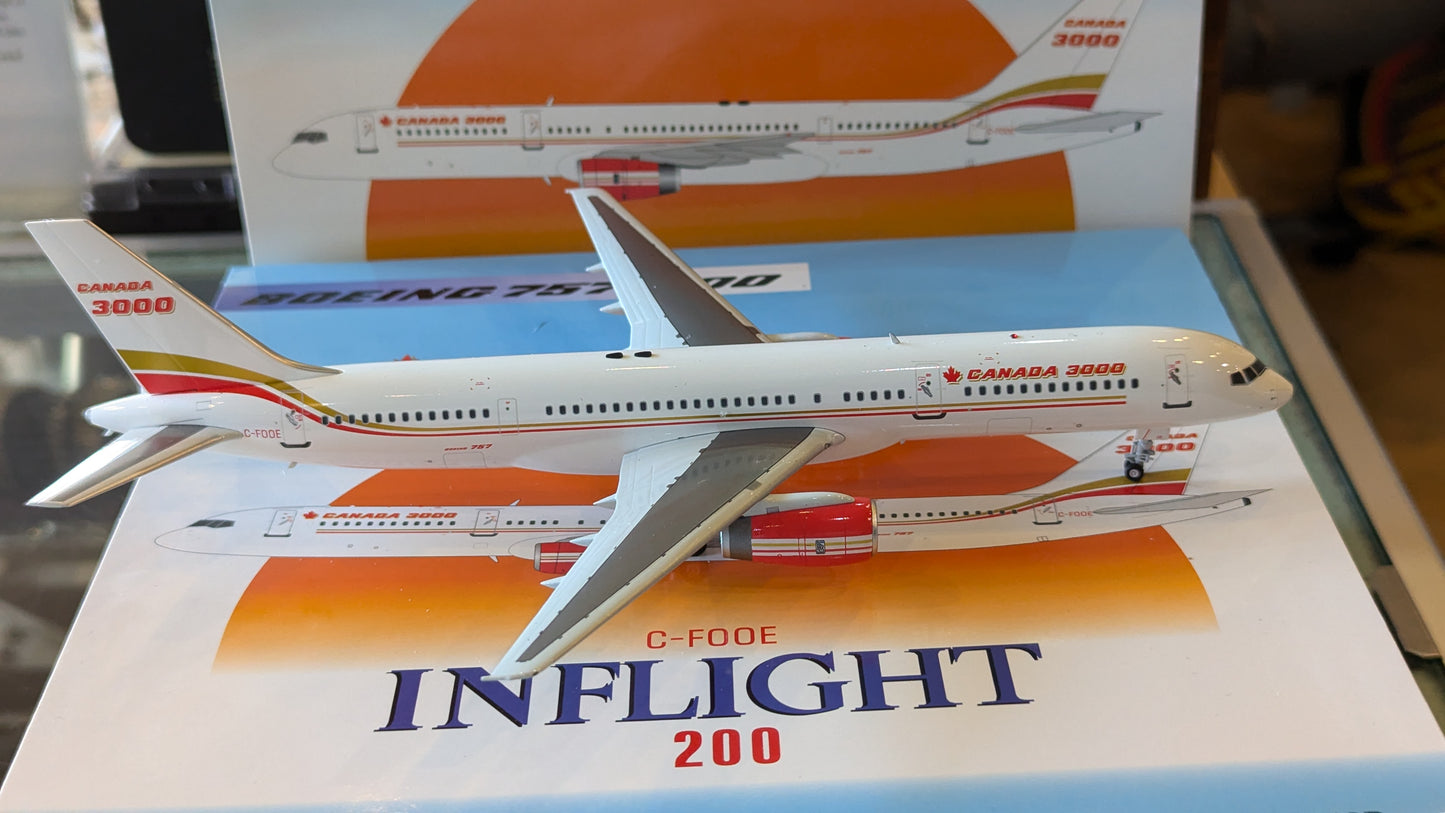 Inflight 200 Canada 3000 Boeing 757-200 C-FOOE - 1/200