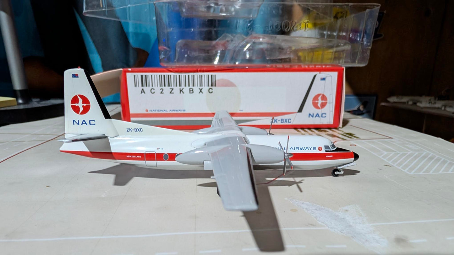 New Zealand National Airways Corporation Fokker F-27 ZK-BXC 1.200 Scale.
