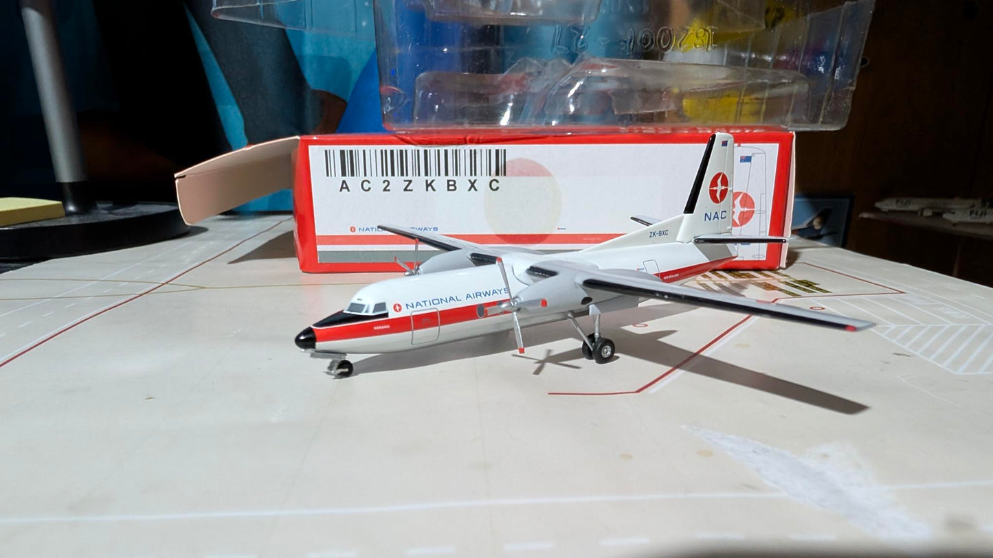 New Zealand National Airways Corporation Fokker F-27 ZK-BXC 1.200 Scale.