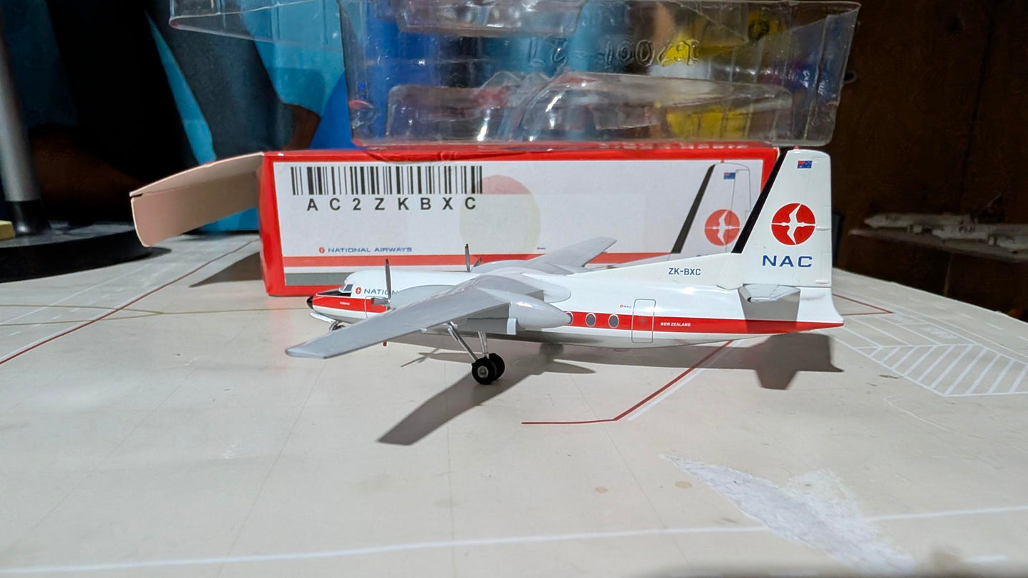 New Zealand National Airways Corporation Fokker F-27 ZK-BXC 1.200 Scale.