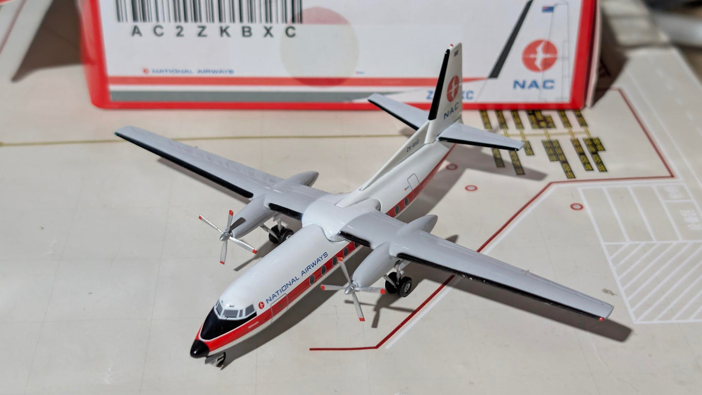 New Zealand National Airways Corporation Fokker F-27 ZK-BXC 1.200 Scale.