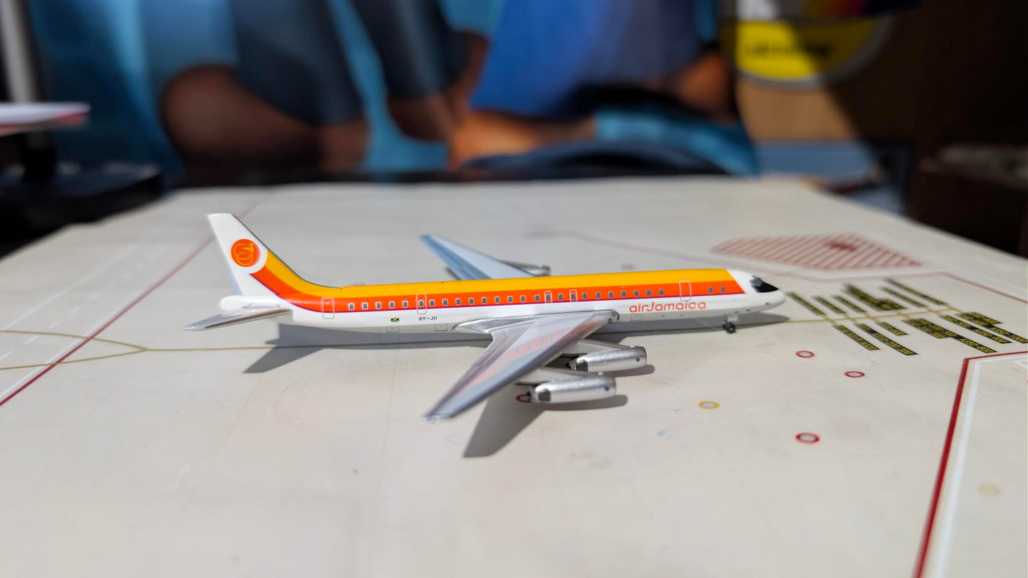 Aeroclassics Air Jamaica DC-8-62 6Y-JII IN 1.400 scale.