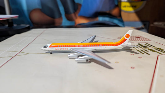 Aeroclassics Air Jamaica DC-8-62 6Y-JII IN 1.400 scale.