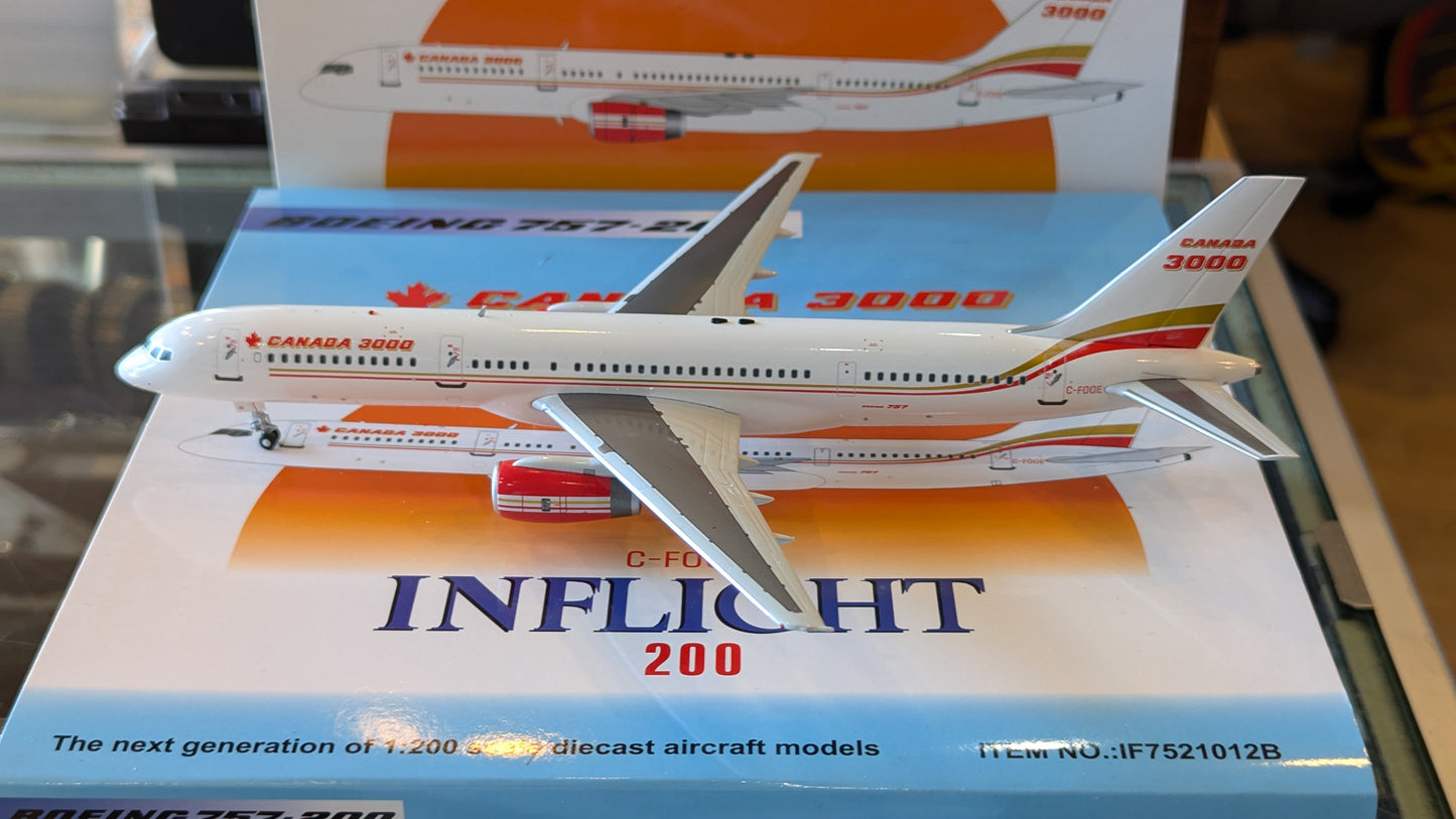 Inflight 200 Canada 3000 Boeing 757-200 C-FOOE - 1/200
